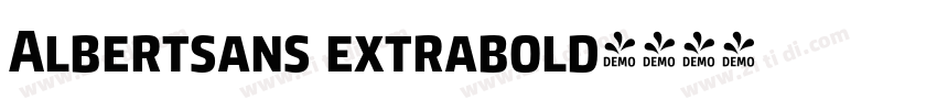 Albertsans extrabold字体转换
